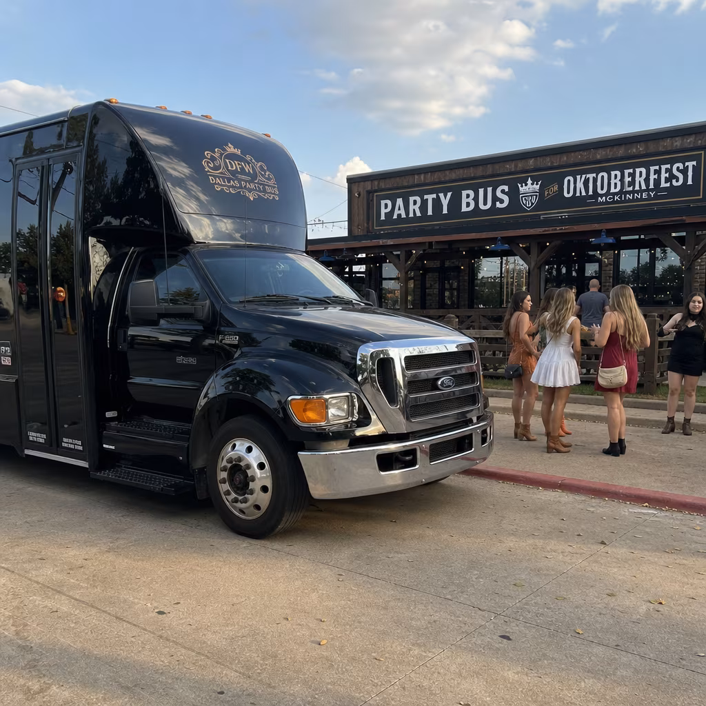 Party Bus for Oktoberfest McKinney