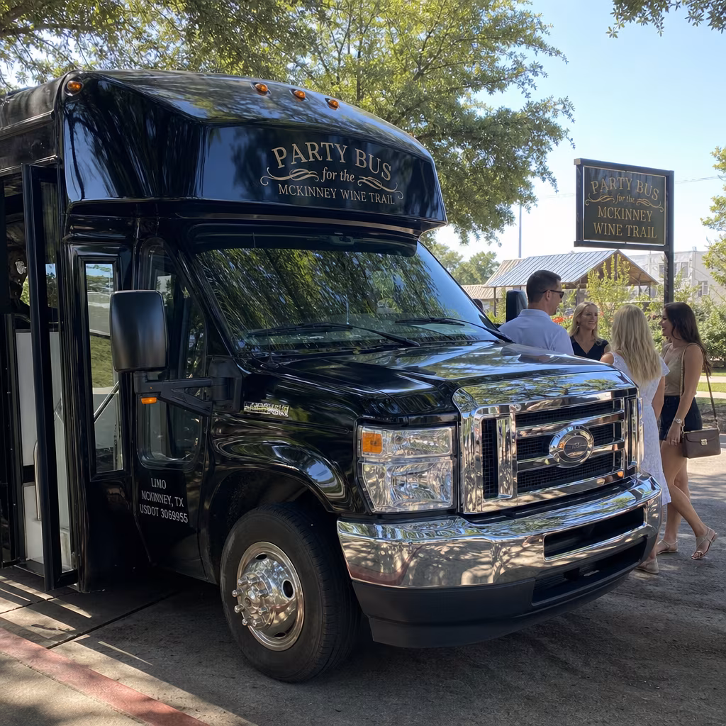 Party Bus for the McKinney Wine Trail