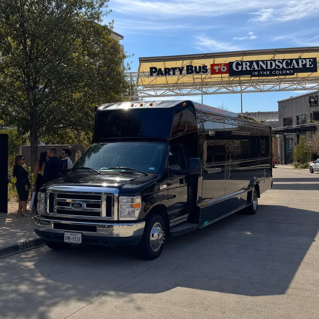 Party Bus to Grandscape in The Colony