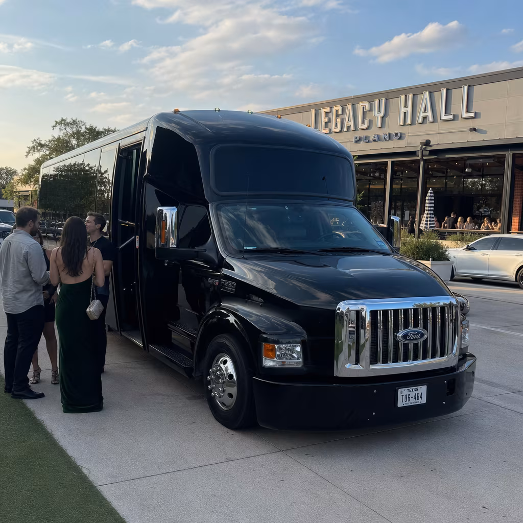 Rent a Bus to Legacy Hall in Plano