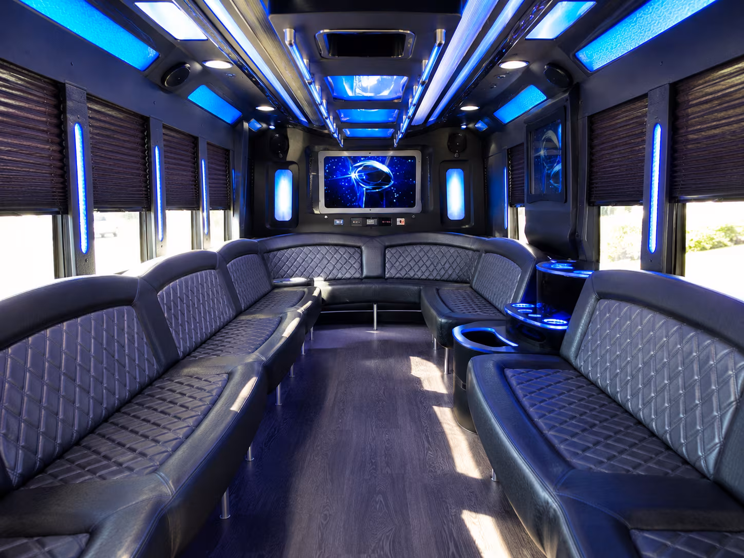 McKinney Bachelor & Bachelorette Transportation party bus exterior