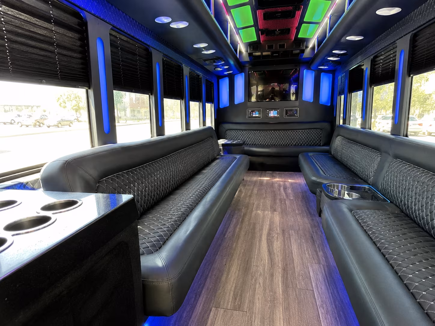 McKinney Private Event Transportation party bus exterior