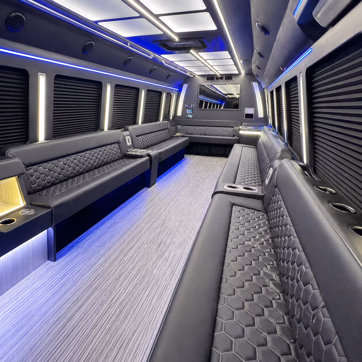 McKinney Private Event Transportation party bus exterior
