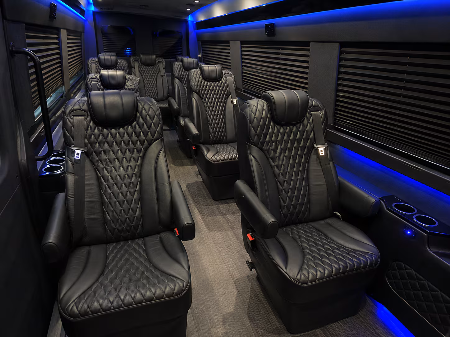 McKinney School Event Transportation party bus exterior