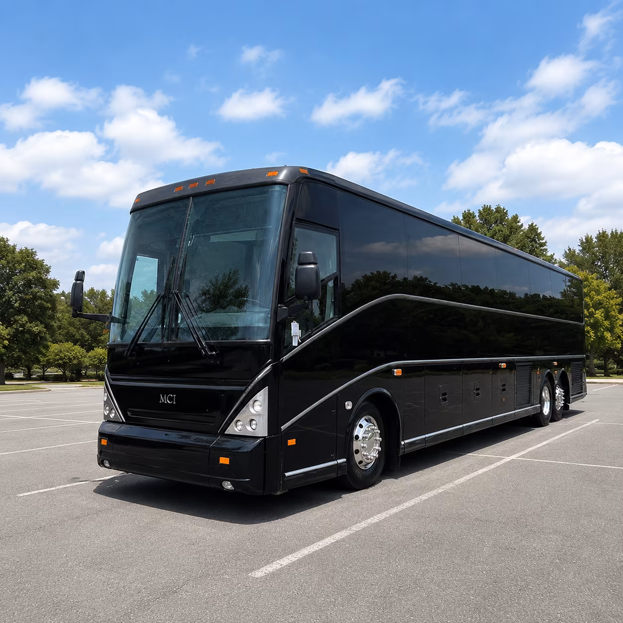 McKinney School Event Transportation party bus exterior
