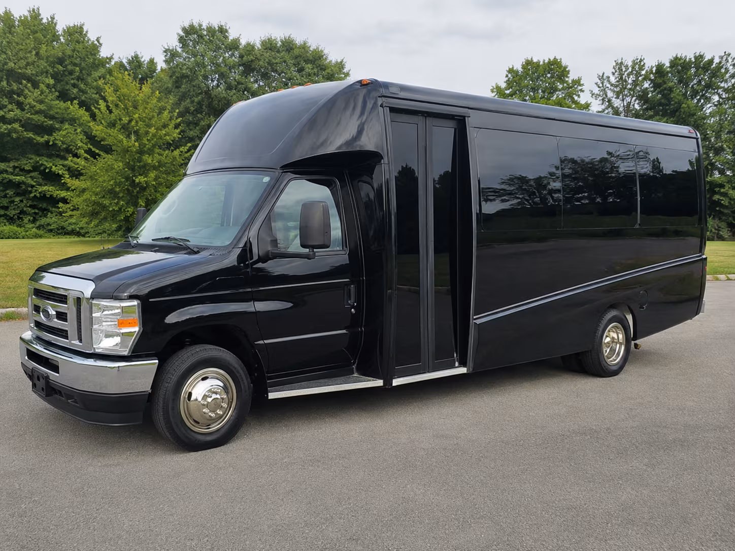 McKinney School Event Transportation party bus exterior