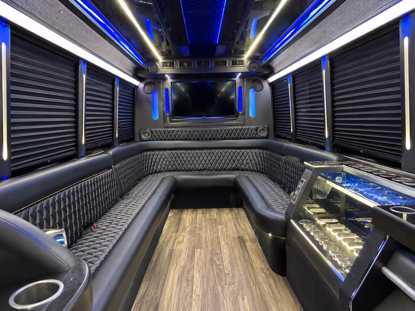McKinney Sporting Event Transportation party bus exterior