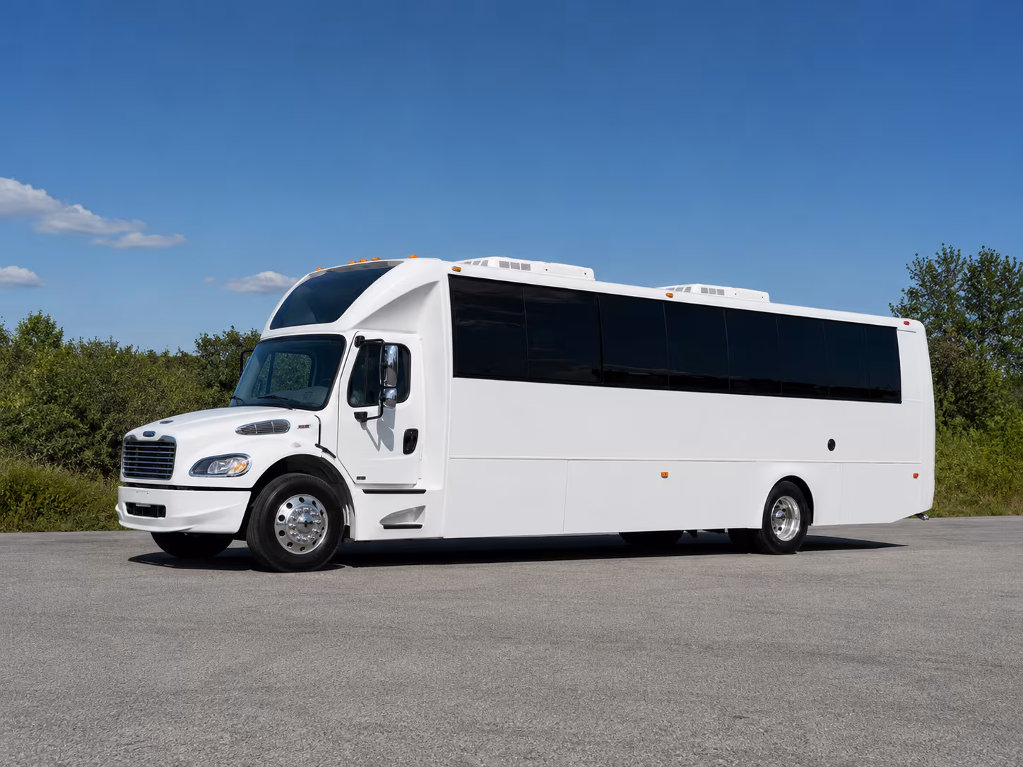 McKinney Sporting Event Transportation party bus exterior
