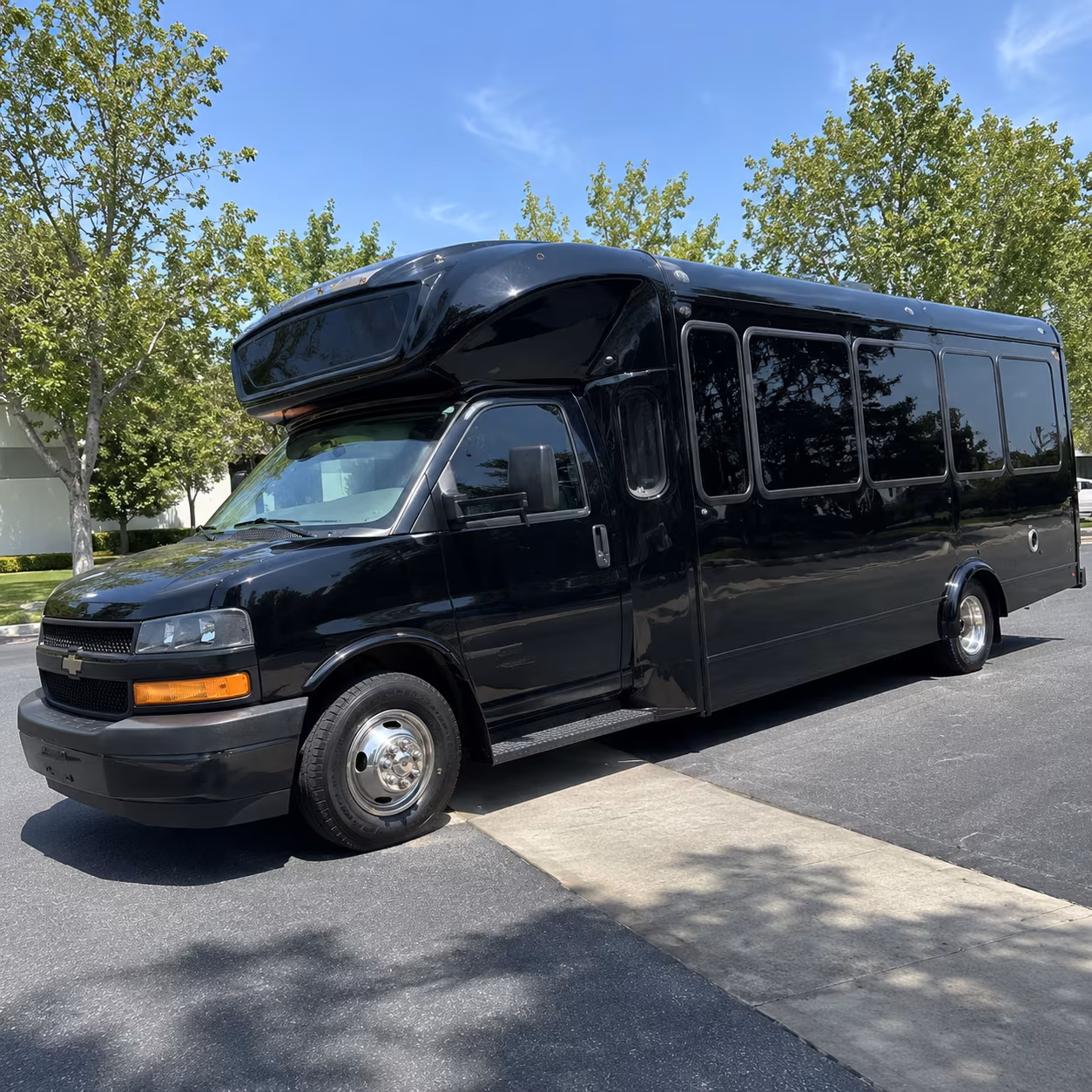 McKinney Wedding Transportation party bus exterior
