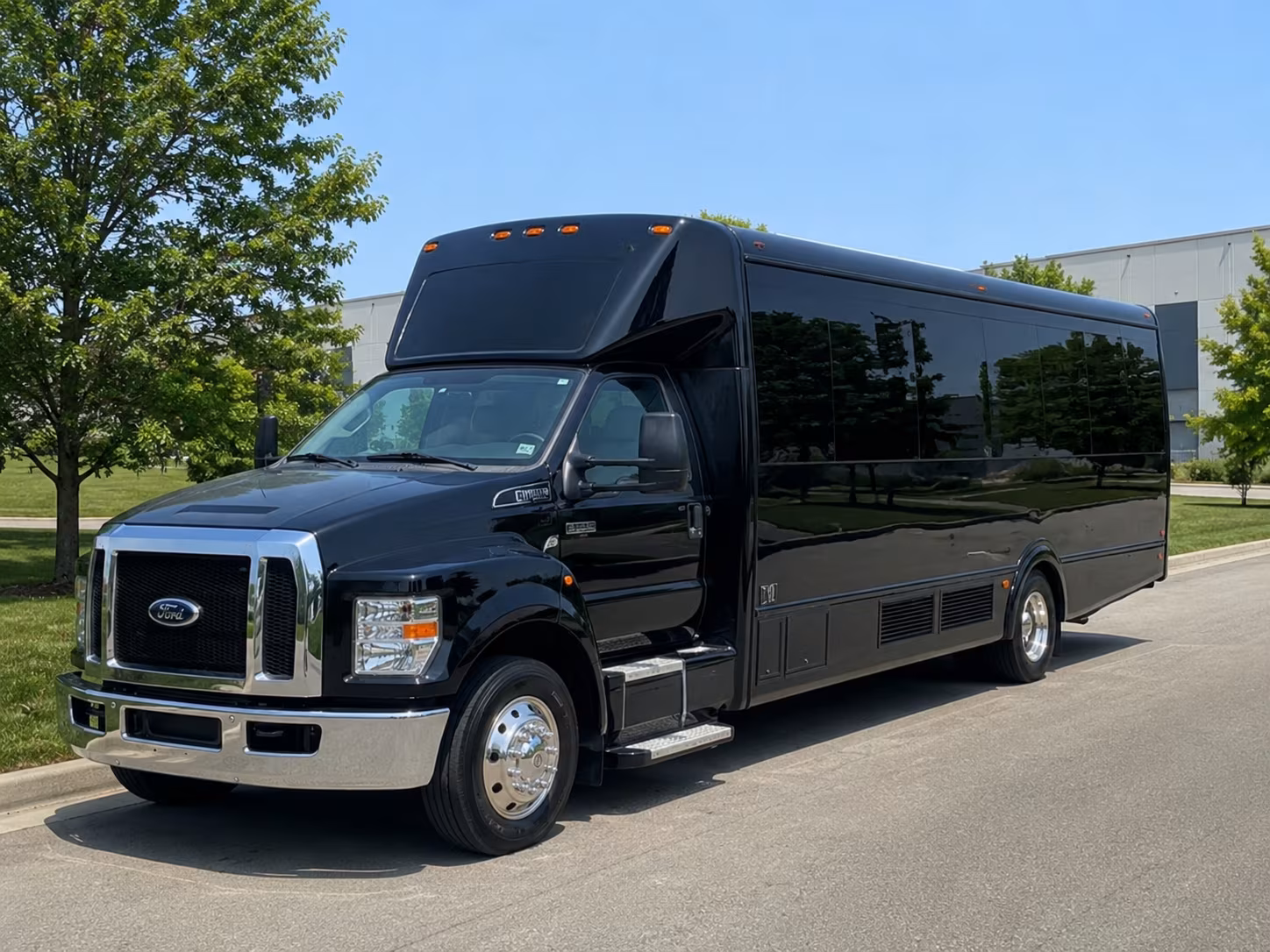McKinney Wedding Transportation party bus exterior