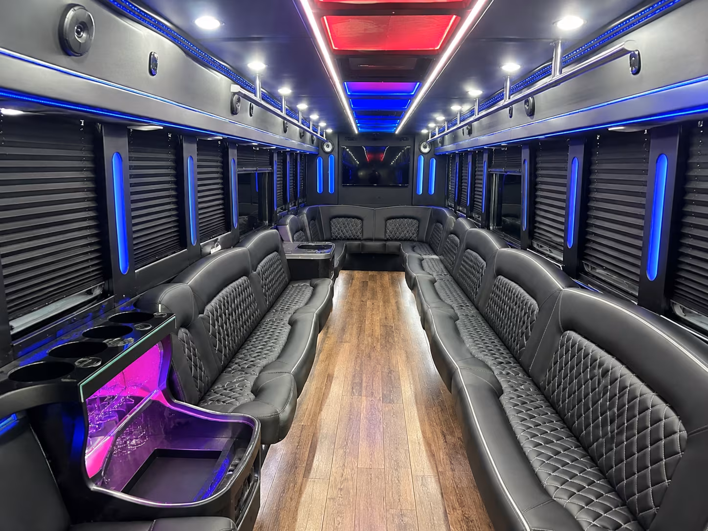 McKinney Wedding Transportation party bus exterior