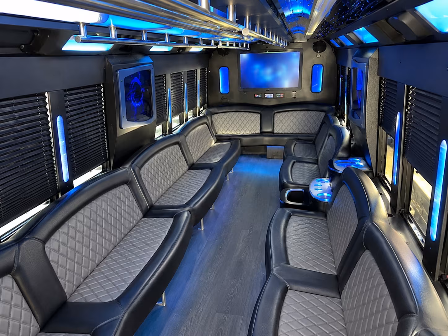 McKinney Wedding Transportation onboard seating