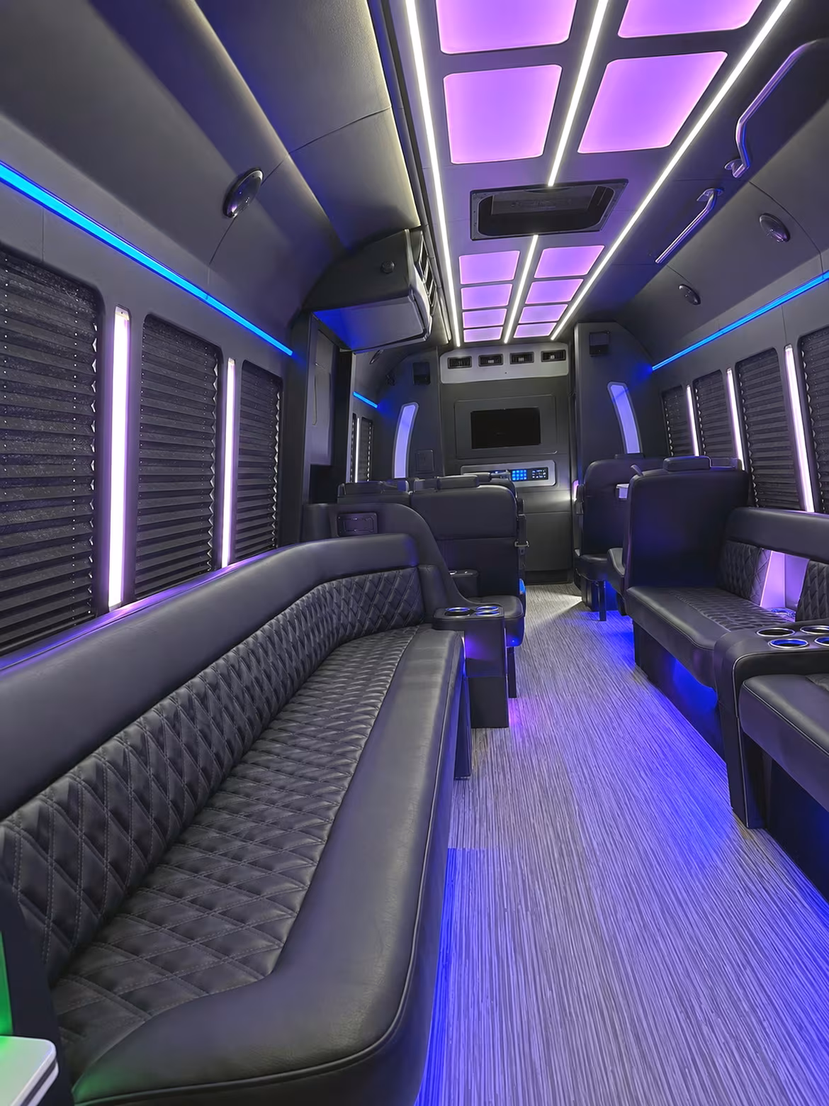 McKinney Winery Tour & Pub Crawl Transportation party bus interior