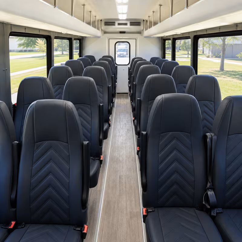 15-35 Passenger Minibus Inside