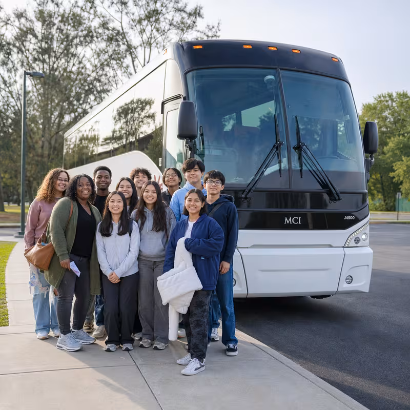 Passengers loading luggage while boarding an McKinney group shuttle